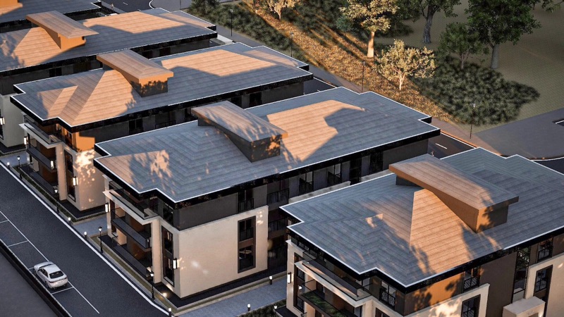 İnce Resort — bloklar ve çevresindeki yeşil doku